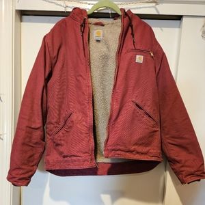 Carhartt Womens Duck Cotton, Sherpa Lined Jacket (WJ140)